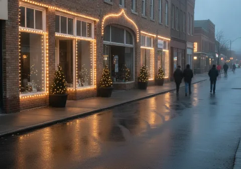 Commercial Holiday Lighting in Kitchener